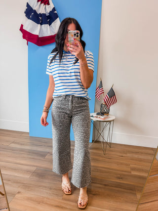 Go-Getter Striped Tee-Ocean Blue