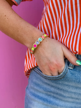 Rainbow Dream Bracelets-Pastel Round