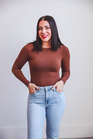 Rylin Basic Long Sleeve-Coffee