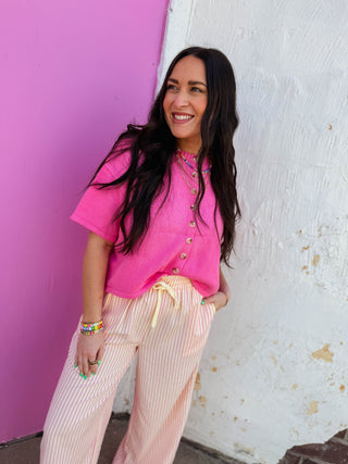 Simply Essential Knit Top-Hibiscus
