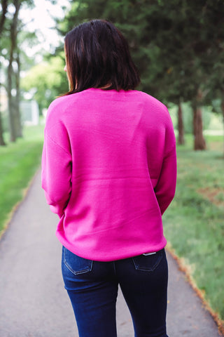 Angela Sweater-Hot Pink