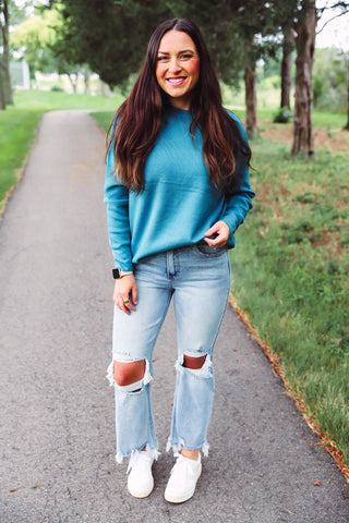 Angela Sweater-Teal