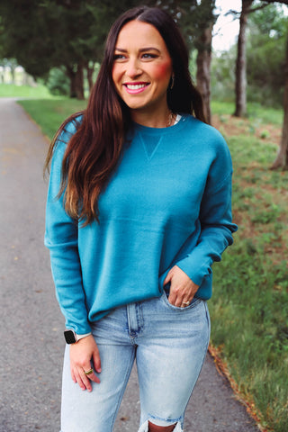 Angela Sweater-Teal