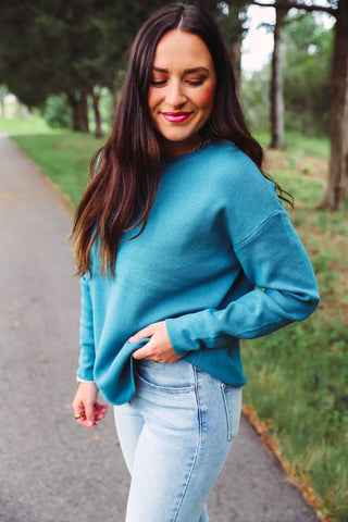 Angela Sweater-Teal