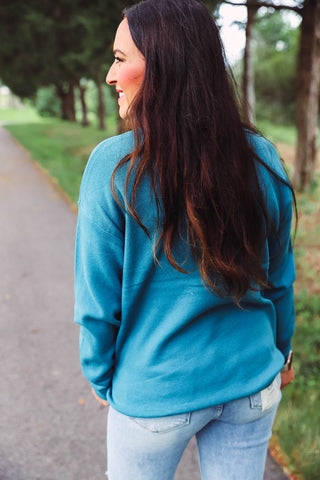 Angela Sweater-Teal