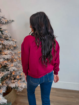 Everyday Ease Quarter Zip-Cabernet