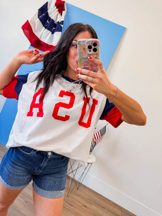 USA Color Block Top