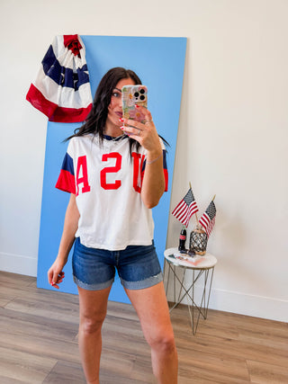 USA Color Block Top
