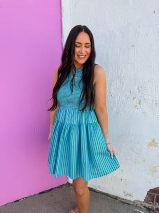 Rory Striped Mini Dress