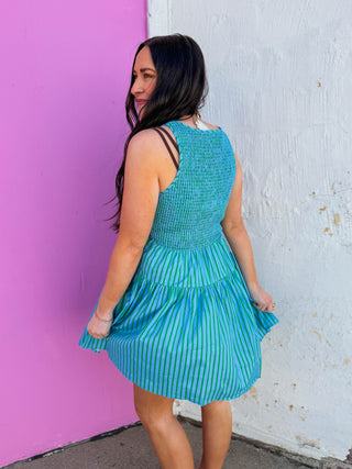 Rory Striped Mini Dress