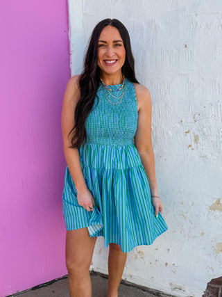 Rory Striped Mini Dress