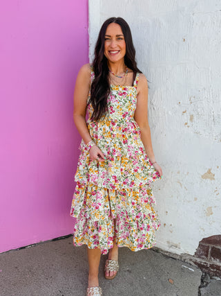 Floral Mood Midi Dress