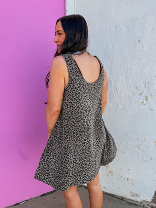 Having A Time Leopard Mini Dress