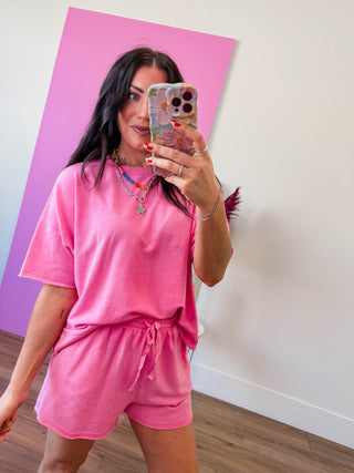 Jordie Lounge Set-Pink