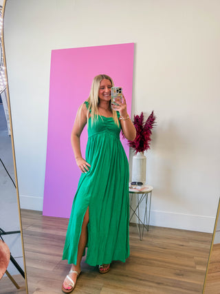 Emmie Maxi Dress-Green