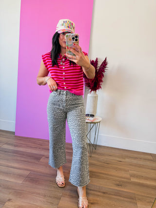 Heartbreaker Striped Sweater Vest