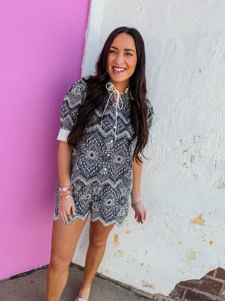 Rochelle Embroidered Shorts