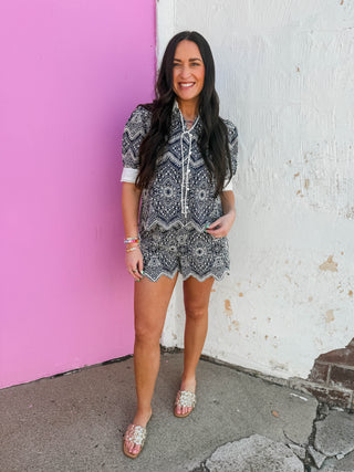 Rochelle Embroidered Shorts