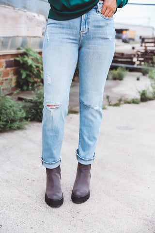 Tracey High Rise Straight Leg Denim