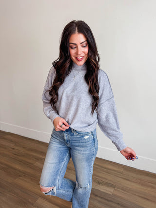 Callie Sweater-H. Grey