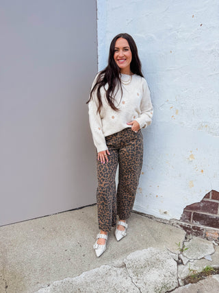 Rowan Leopard Barrel Pants