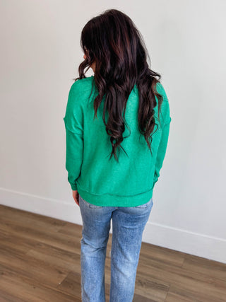 Macey Sweater-Kelly Green