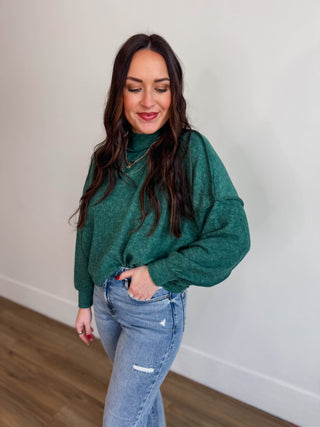 Callie Sweater-Dark Green
