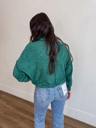 Callie Sweater-Dark Green