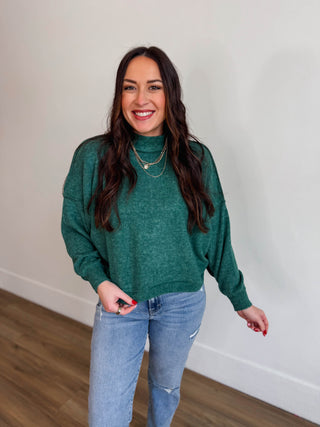 Callie Sweater-Dark Green