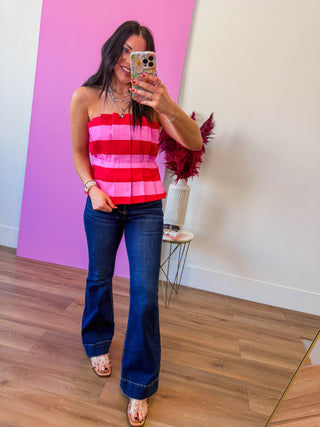 Lila Striped Top