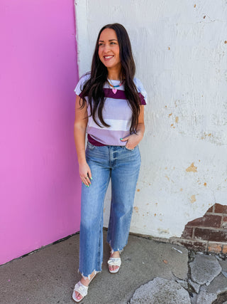 Julia Striped Knit Top