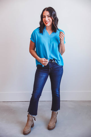 Rowan Top-Turquoise