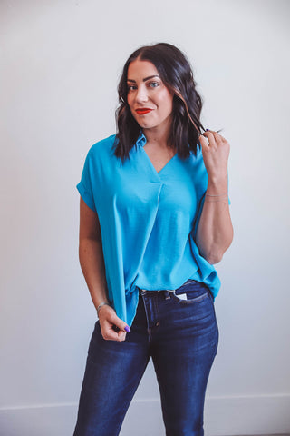 Rowan Top-Turquoise