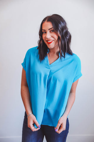 Rowan Top-Turquoise