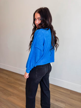 Callie Sweater-Ocean Blue