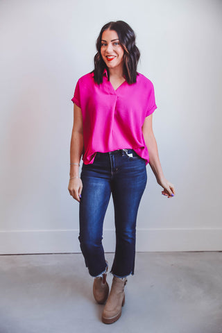 Rowan Top-Magenta