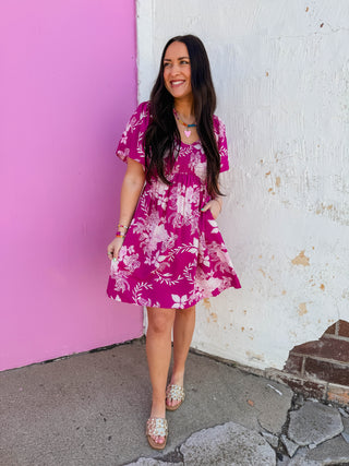 Lydia Floral Mini Dress