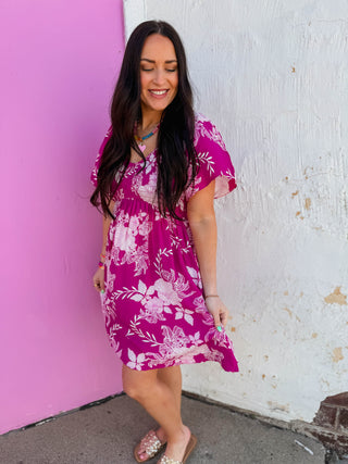 Lydia Floral Mini Dress