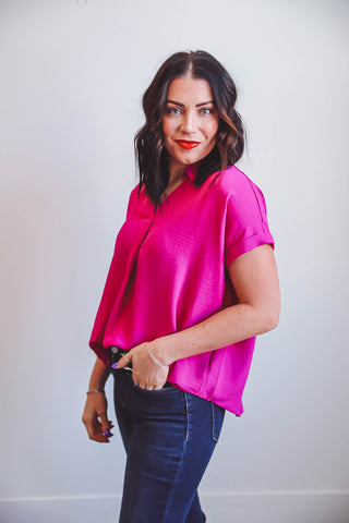 Rowan Top-Magenta