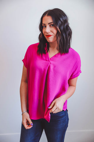 Rowan Top-Magenta