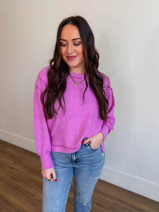 Paige Sweater-Bright Mauve