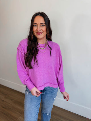 Paige Sweater-Bright Mauve