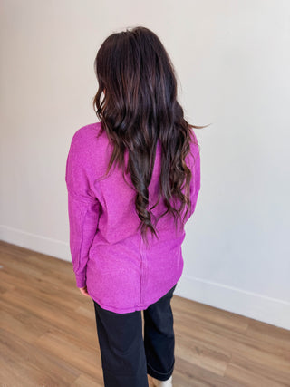 Karson Sweater-Light Plum