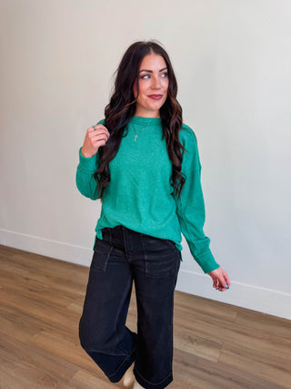 Karson Sweater-Kelly Green