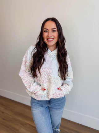 Patchwork Quilted Hoodie