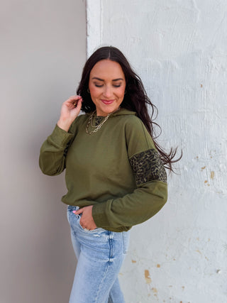 Amber Hoodie-Olive