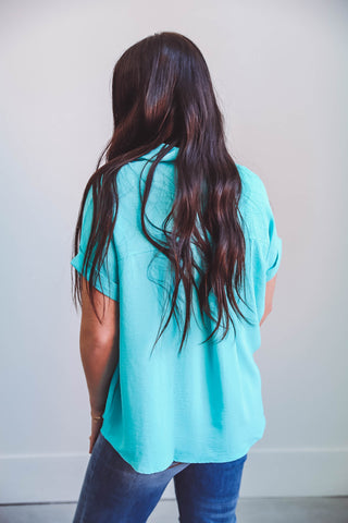 Rowan Top-Aqua