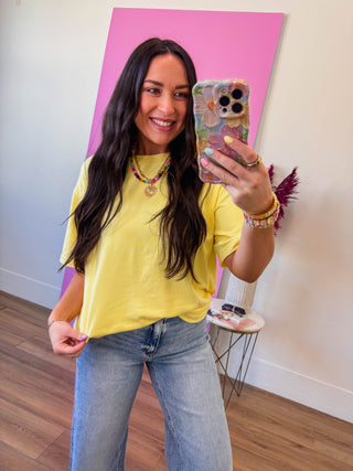 Kenzie Tee-Yellow Glow
