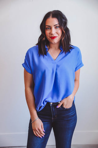 Rowan Top-Cobalt Blue