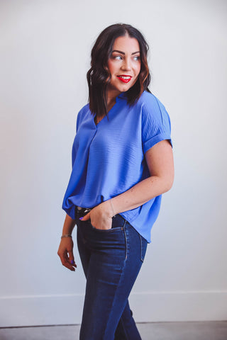 Rowan Top-Cobalt Blue